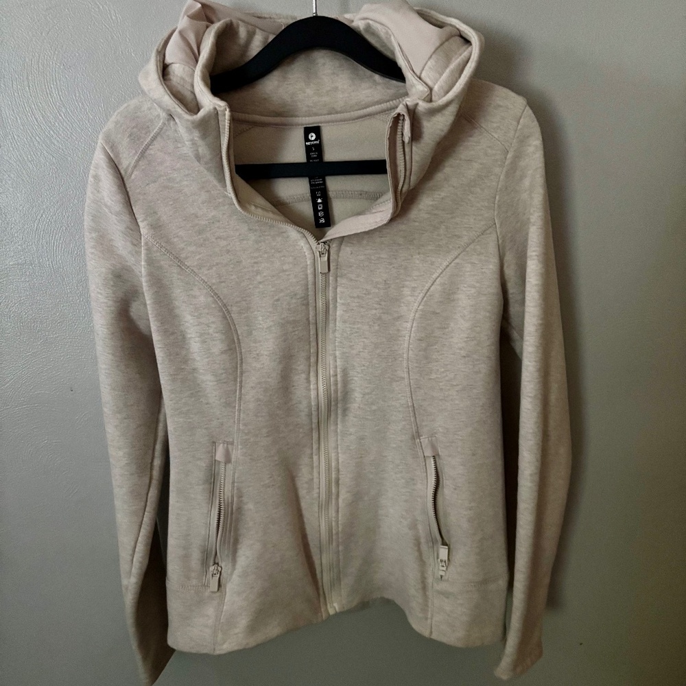 Hooded zip-up size small